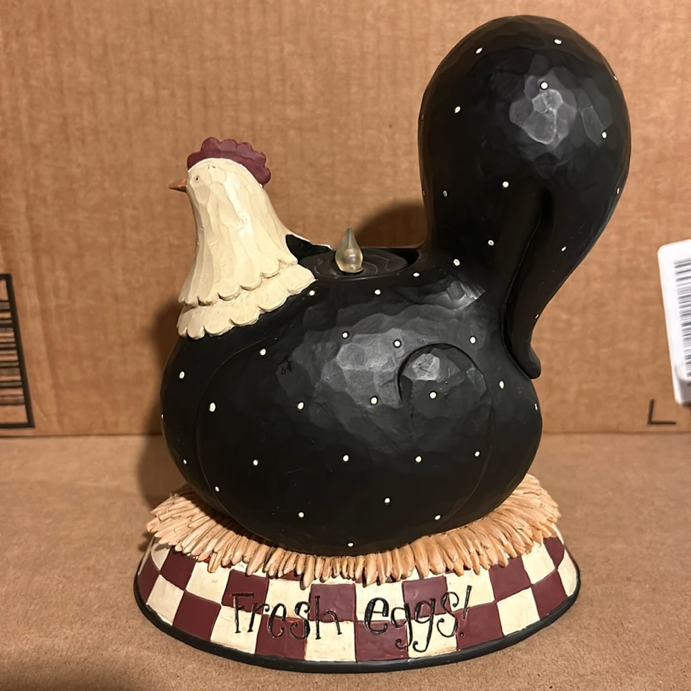 Rooster tea light decoration